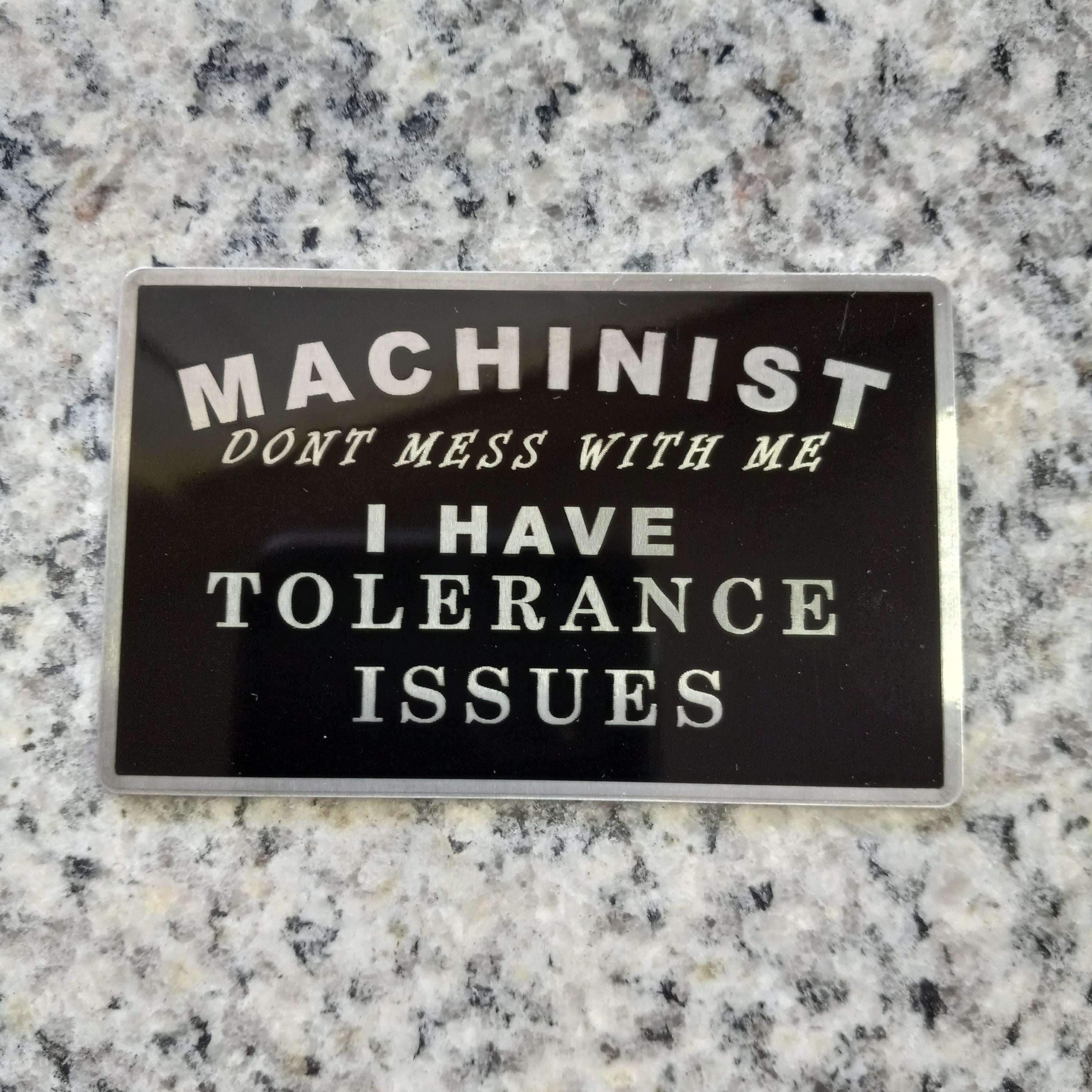 Sharp Machine Tool Sign Machinist Tool Box Signs Set – 3 Metal Magnets | Machine Shop Décor ...