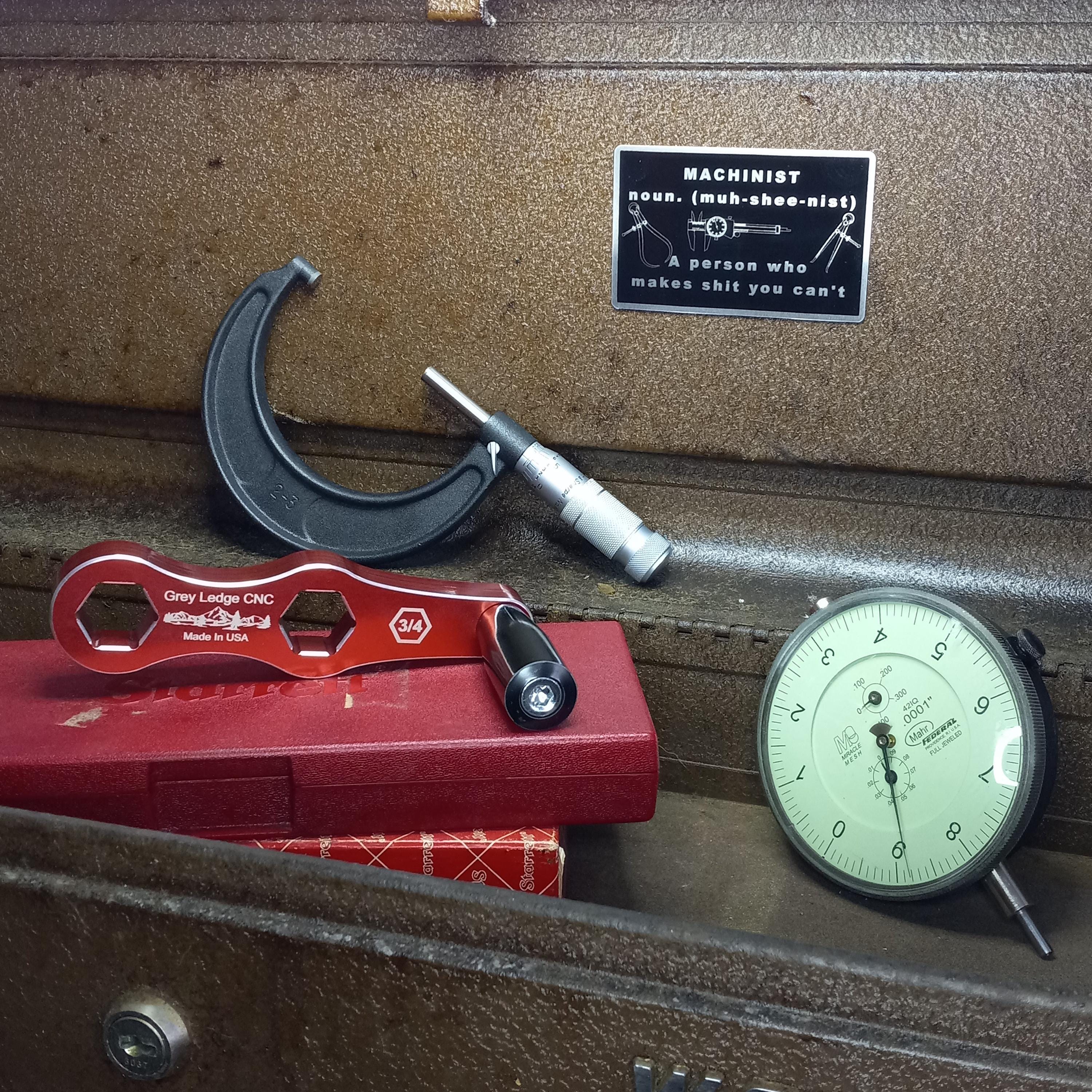 Sharp Machine Tool Sign Machinist Tool Box Signs Set – 3 Metal Magnets | Machine Shop Décor ...