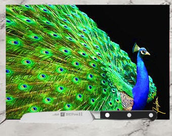 Peacock Plate Etsy