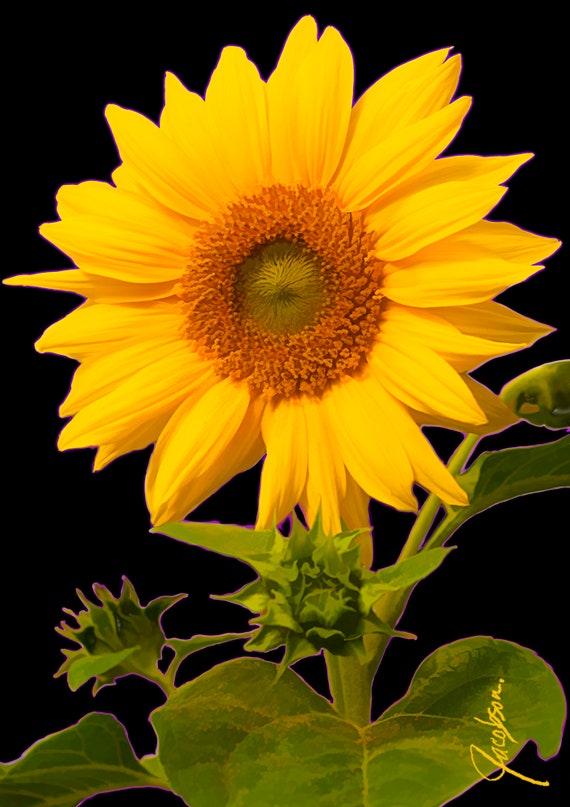 Sunflower cutting board. gift for Grandma. Use as a serving tray, cheese board and charcuterie board.