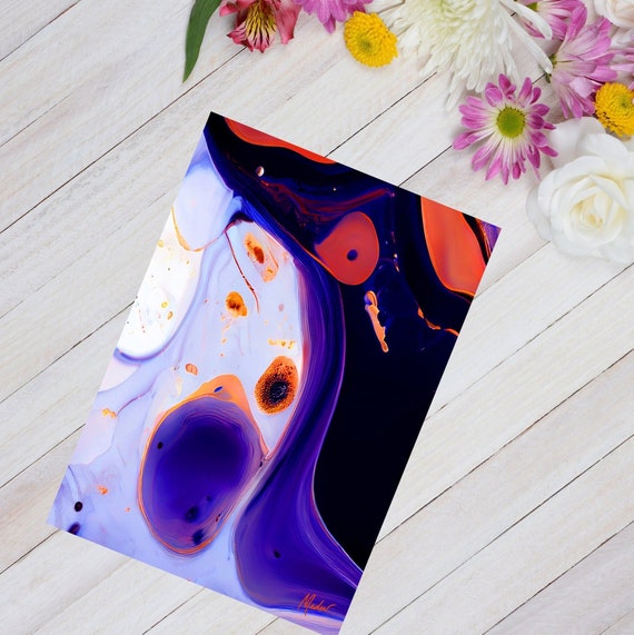 Abstract Mid Century Serving Tray, Colorful Modern Art Glass Cutting Board, Abstract Wavy Contrast Design, Fancy Dinner Party Centerpiece