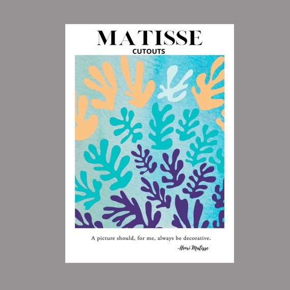Matisse Shapes glass wall art. Great housewarming gift. Use as a decorative tray, cheese board and charcuterie board