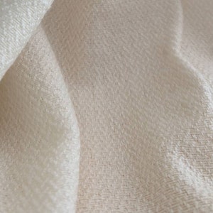 Kaschmir Decke FLORENZ, aus 100% Kaschmirwolle, weiß, (135x250cm)