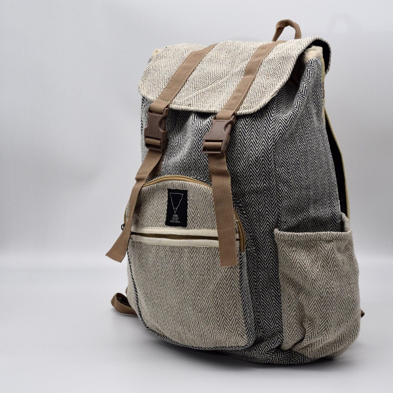 Veganer Hanf Rucksack MILO, beige