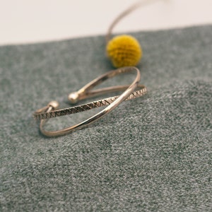 Statement  Silberarmreif "Lakshmi" aus 925 Sterling Silber, verstellbar