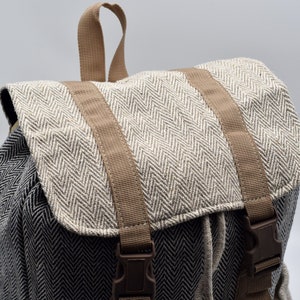 Veganer Hanf Rucksack MILO, beige