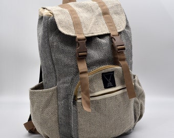 Vegan hemp backpack MILO, sustainable backpack for men and women