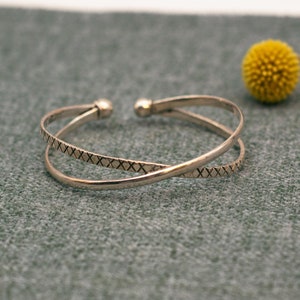 Statement  Silberarmreif "Lakshmi" aus 925 Sterling Silber, verstellbar