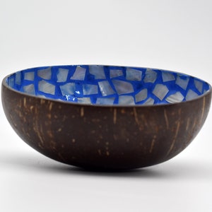 Coconut shell with mother of pearl