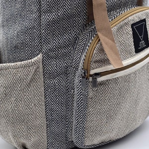 Veganer Hanf Rucksack MILO, beige