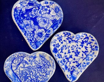 Small Ceramic Catch All Dish | Handmade Pottery Trinket Tray | Jewelry Organizer | Boho Decor