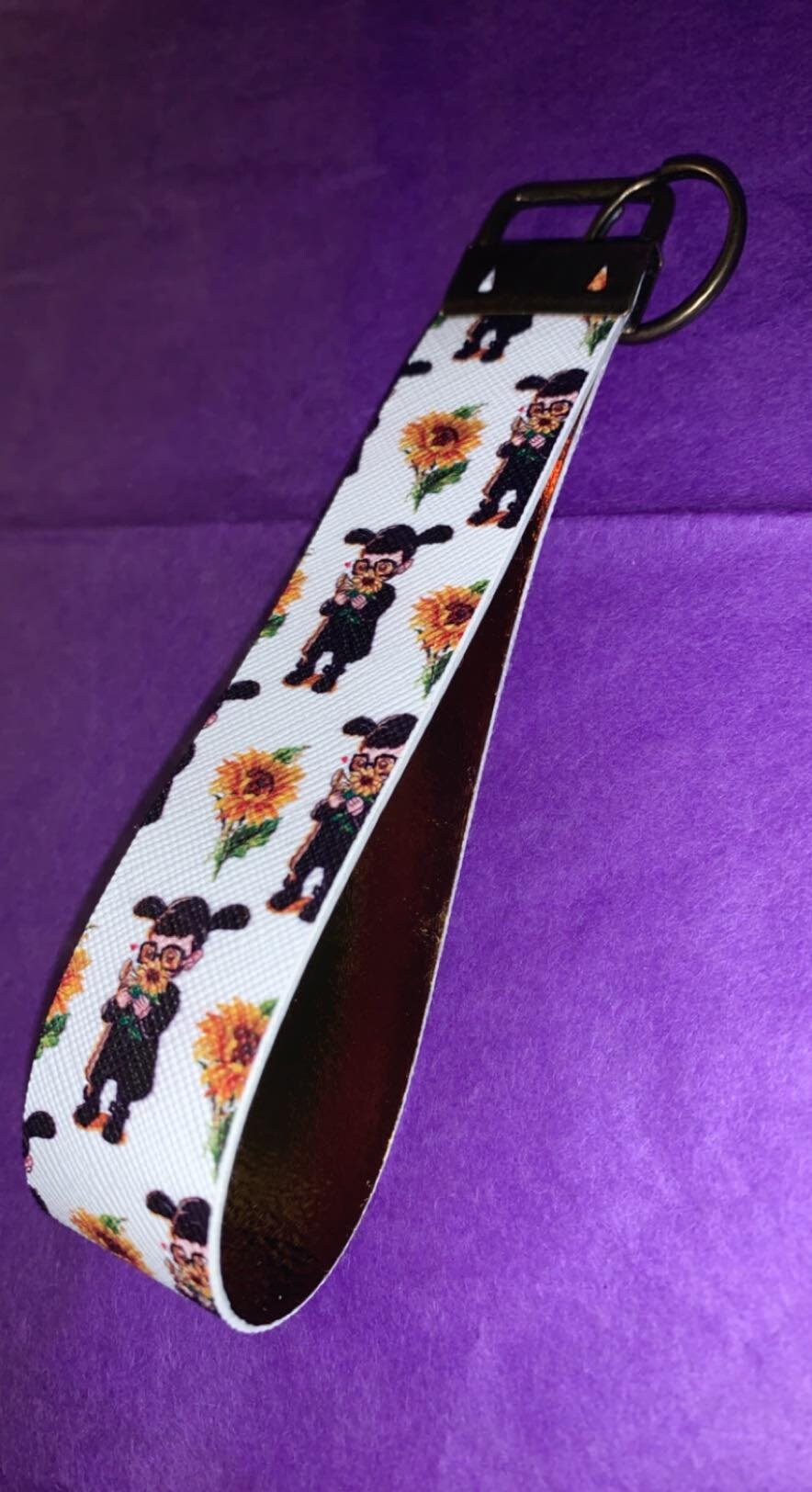 Faux Leather Key Fob Wristlet Etsy UK