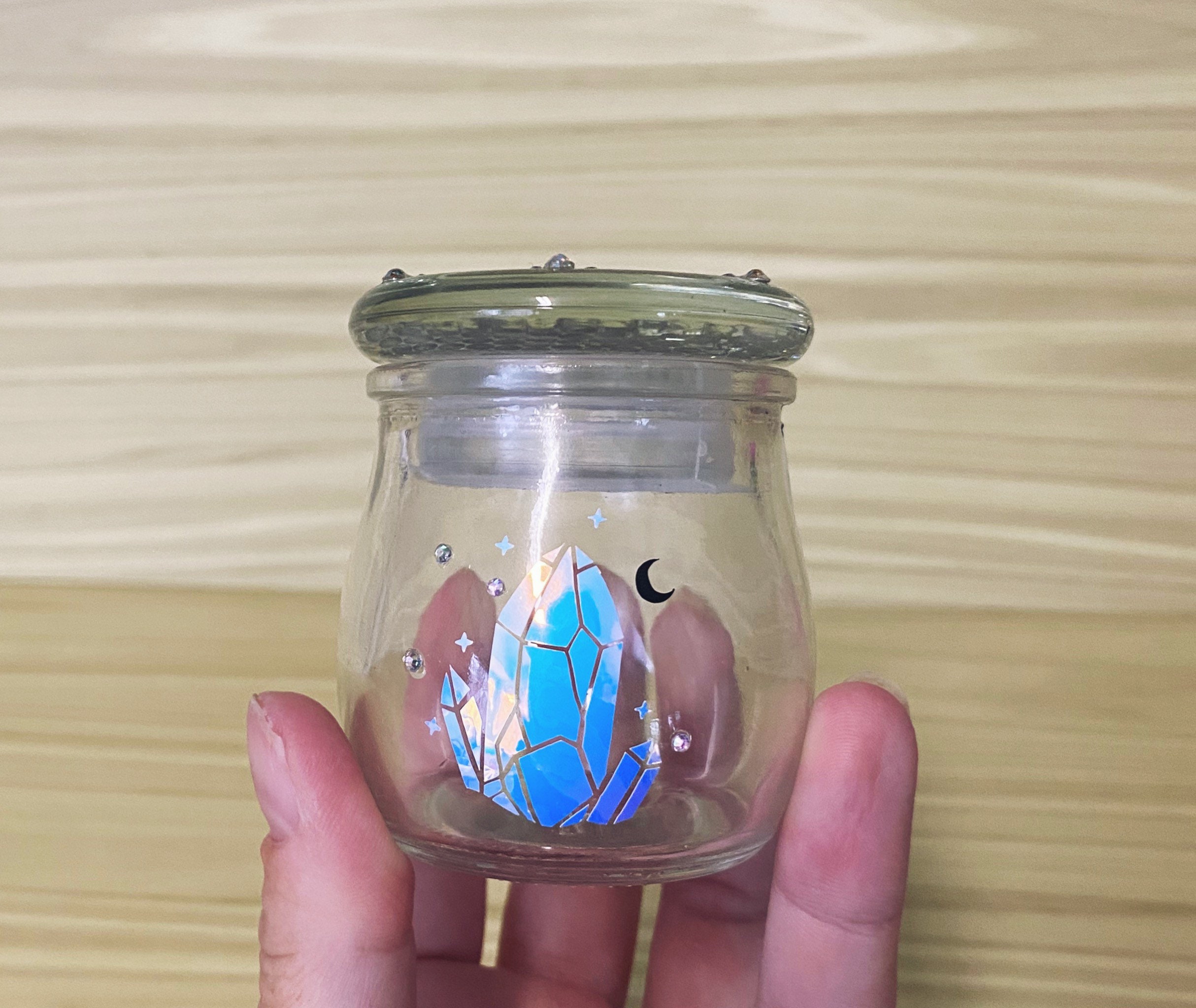 Spice jar. Herb storage container. Dried plant storage. Etsy