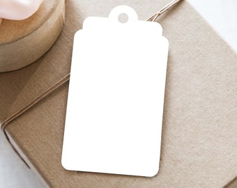 Digital Tags Template / Printable Tag Template - 2" x 3.5" Blank Gift Tag template - png, pdf, svg, eps - Create your own tags! Cricut svg