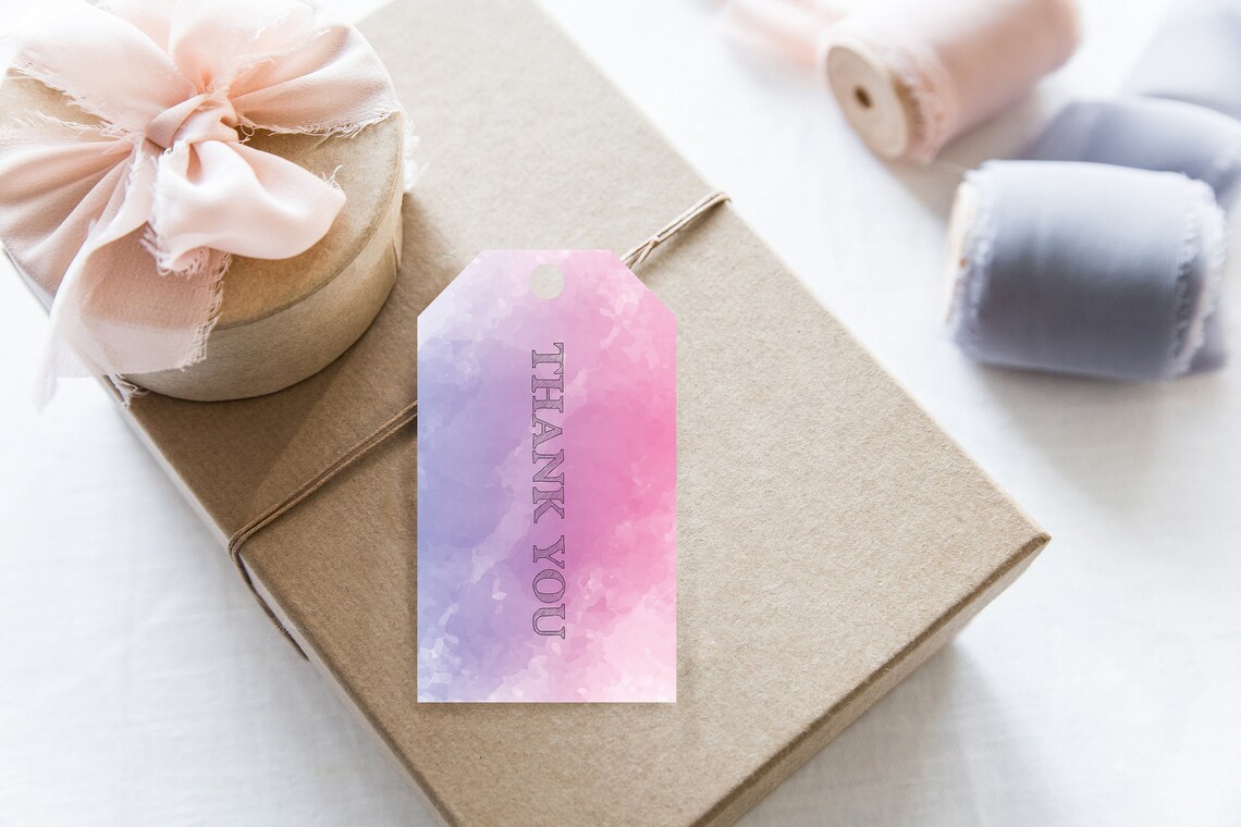 Printable Tags Template / Digital Tags Template - 2" X 3.5" Blank Gift ...