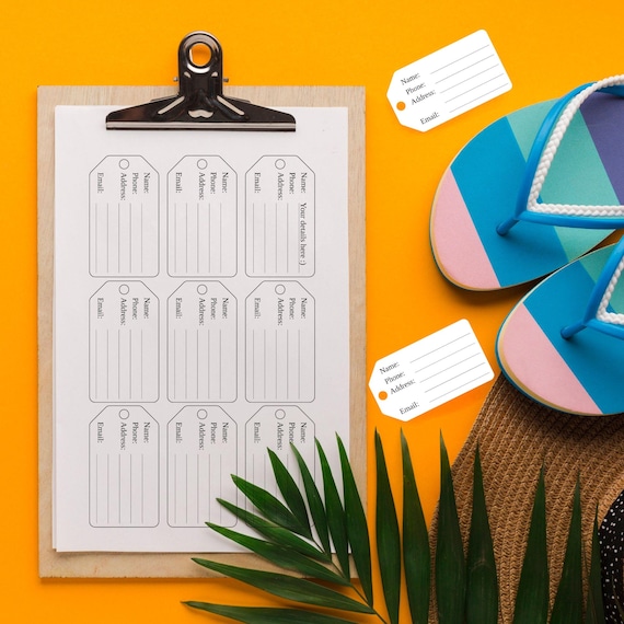 Print your own luggage tags hotsell