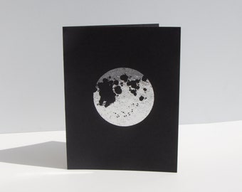 Black Full Moon Card
