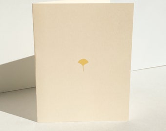 Gingko Leaf Card