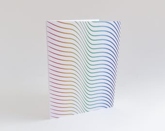 Rainbow Waves Card
