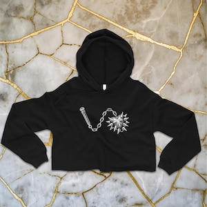 Heartbreaker Crop Hoodie | Gothic • Vintage Style • Heavy Metal • Occult • Punk Rock • Medieval