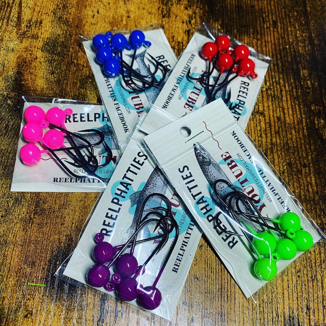 Powder Coated Jig Heads 5 Pack Etsy