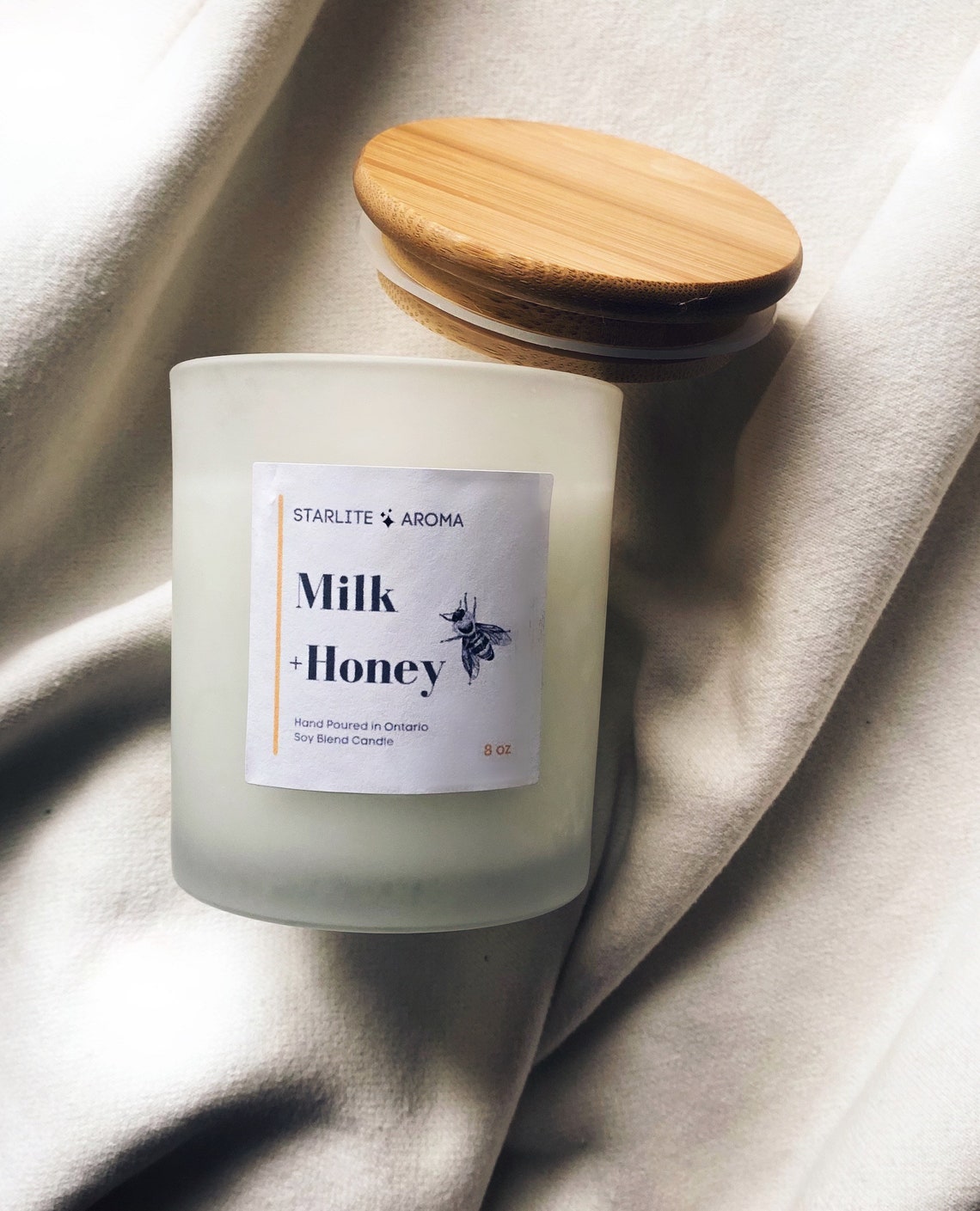 Oatmeal Milk and Honey Scented Candle Scented cozy candle Etsy