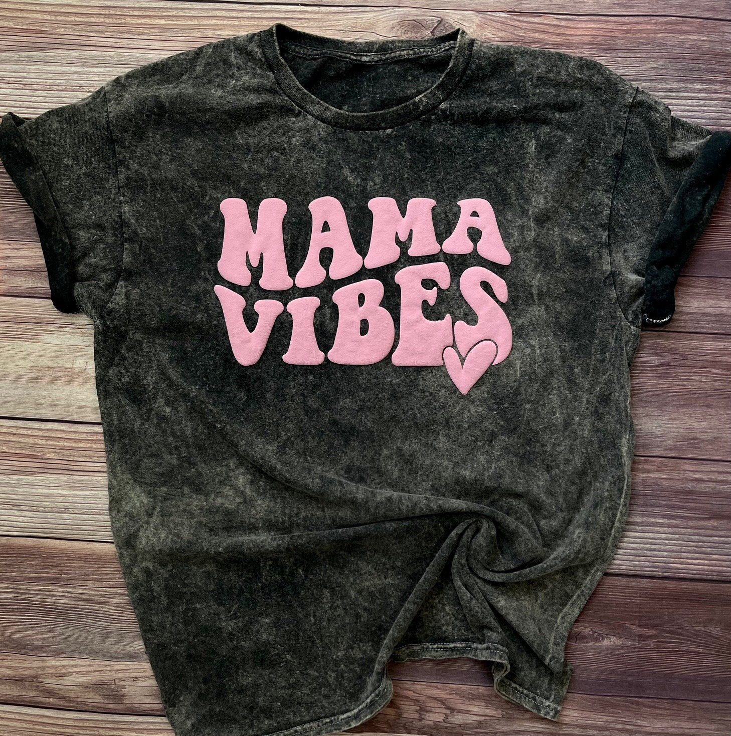 Custom Black Leopard Shirt With 3D Puff Vinyl Monogram, Mama, Wife Shirt 