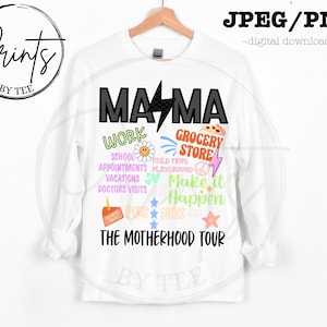 Maman png ~ png jpeg tendance ~ png esthétique ~ joli design jpeg png sublimation ~ maman occupée vie de maman png ~ maman fatiguée png ~ maman design