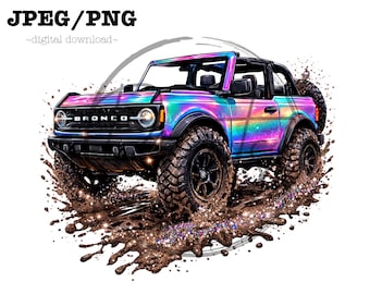 Bronco girly png ford bronco png bronco png design ford  ~ bronco png ~ fore bronco tshirt png/jpeg ~ bronco girl png jpeg
