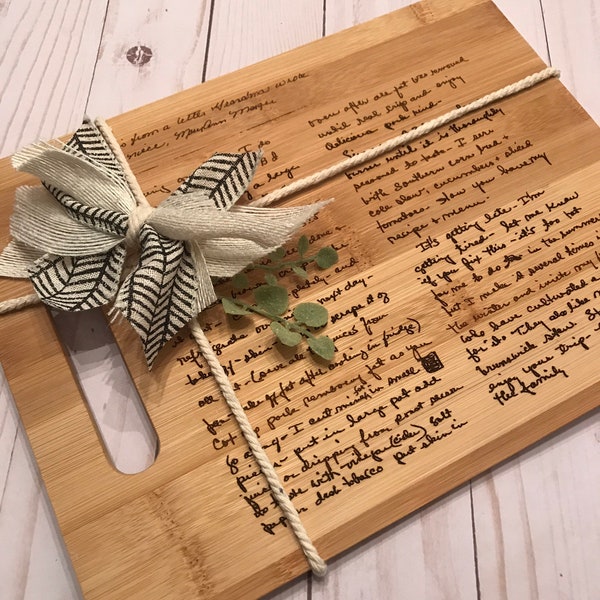 Recipe Cutting Boards Etsy