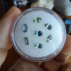 Mixed color parcel of montana sapphire ovals
