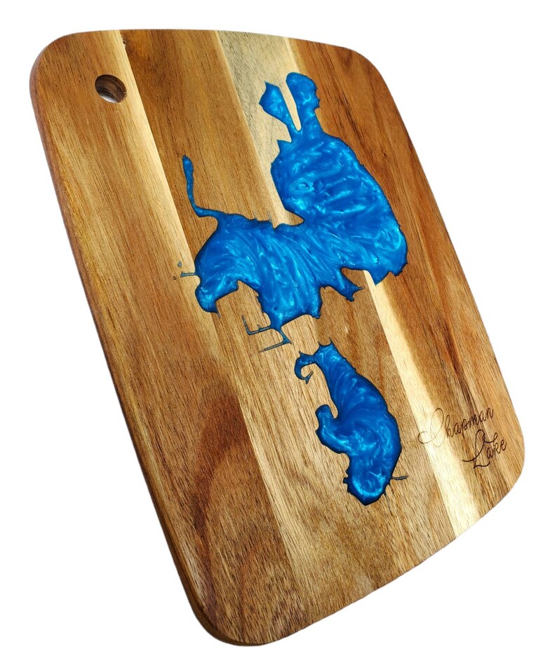 Custom Epoxy Cutting Board 9x12 Custom Lake Etsy