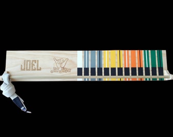 Personalized Kid's Belt Display, Brazilian Jiu Jitsu Kid's Belt Holder, Custom Belt Display, Sport Display, Brazilian Jiu Jistu Belt Display