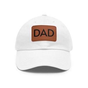 Stijlvolle Dad Hat met leren patch | Perfect cadeau voor vaderdag, vrijetijdskleding of outdooravonturen, trendy pet voor vaders