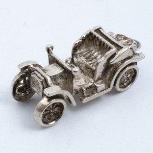 Vintage Sterling Silver Ford Model T Convertible Car Pendant!