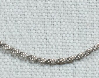 ヴィンテージ スターリングシルバー シンプル ロープチェーン！[サイズ