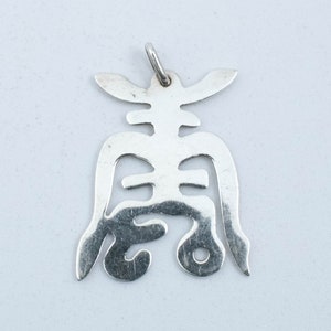 Vintage Sterling Silver Longevity Symbol Pendant!