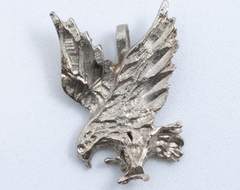 Vintage Sterling Silver Bald Eagle Pendant!