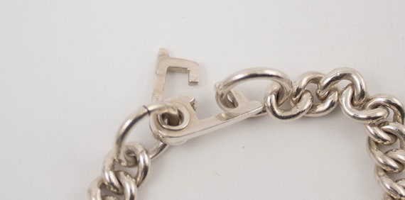 Sterling Silver Vintage Thick Twisted Rolo Link B… - image 4