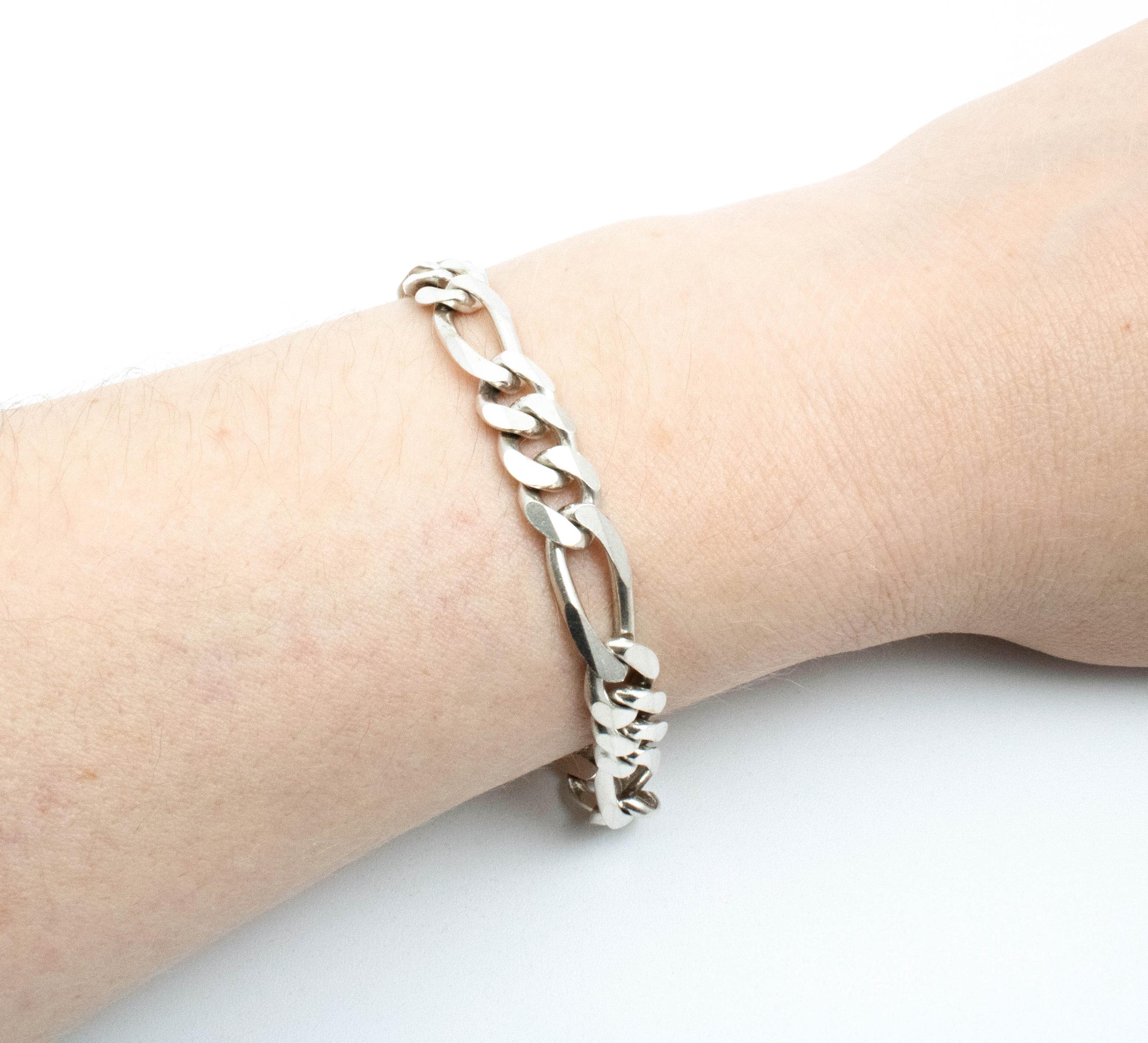 ヴィンテージ スターリングシルバー クラシック フィガロブレスレット