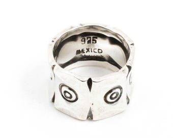 ヴィンテージ スターリングシルバー トリプルオレンジストーンパネル