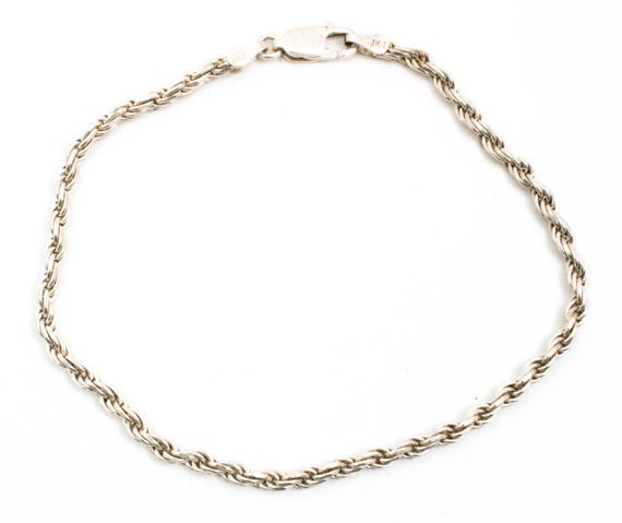 ヴィンテージ スターリングシルバー ツイストロープブレスレット