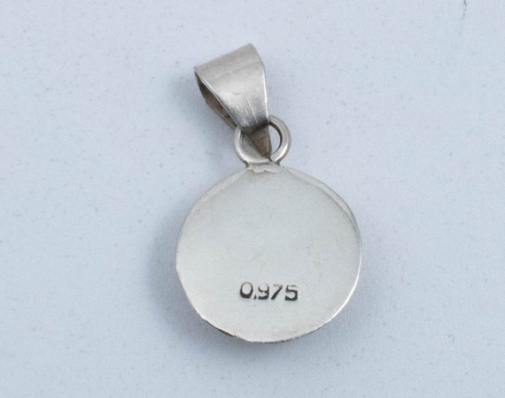 Vintage 975 Silver Pendant With Basic Figure of G… - image 2