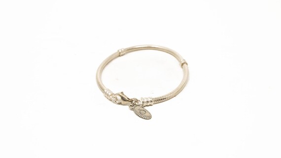 アクセサリー vintage silver925 snake chain bracelet Vintage Sterling Silver Snake Chain Bracelet With Tag Charm by