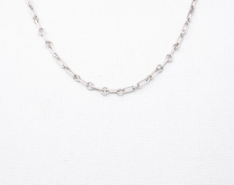 Vintage Sterling Silver Classic Link Necklace Made in Mexico! [Size 24 US]