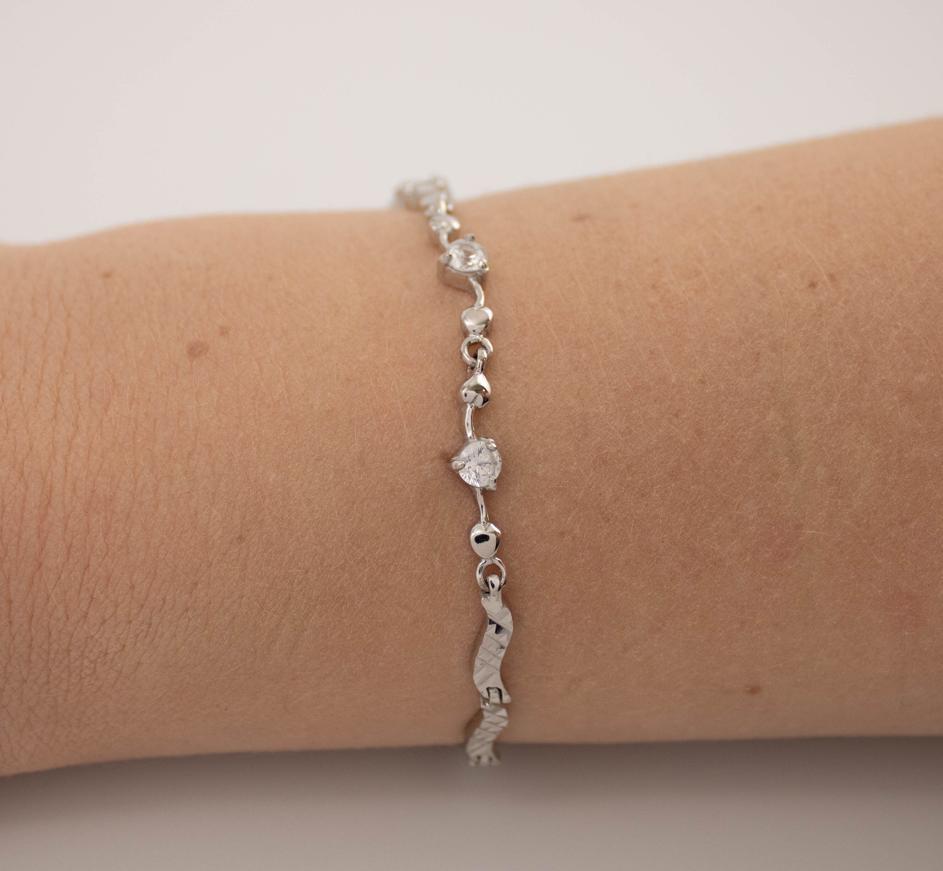 卸し売り購入 Links Wavy Etched Vintage Silver Sterling With Cut Round 3 アクセサリー