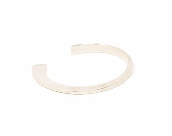 Vintage Sterling Silver Abstract Sleek Tapered Minimalist Cuff! [Size 3.75"]