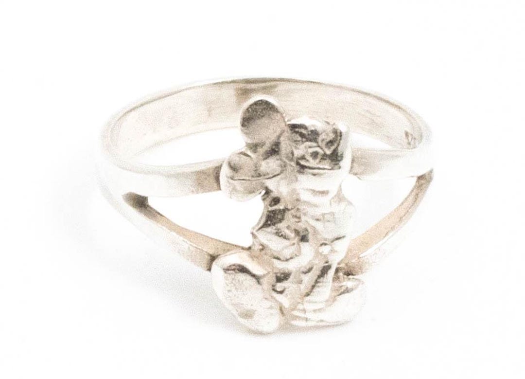 Vintage Sterling Silver Cartoon Mouse Figural Ring! [size 5 US] - Etsy