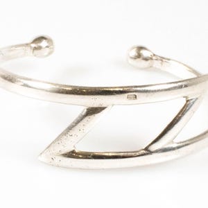 Vintage 900 Silver Open Cuff! Made in Egypt! [Size 7.75&quot;]