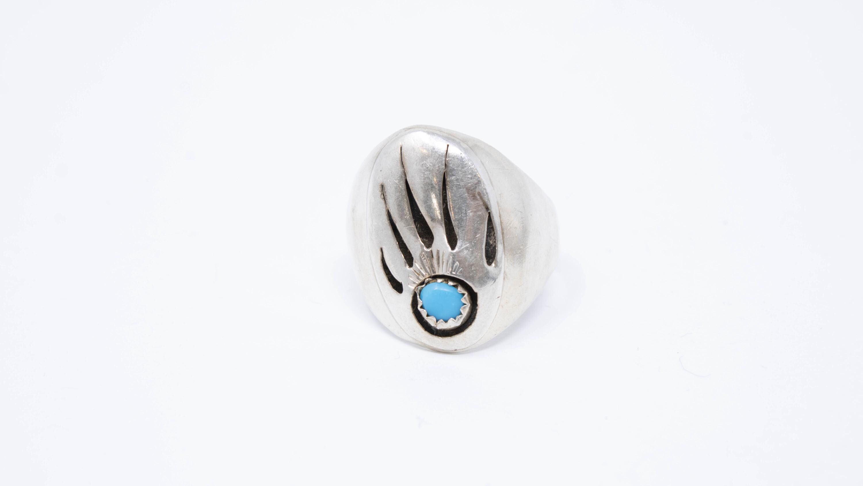 Vintage Turquoise Bear Claw - Etsy
